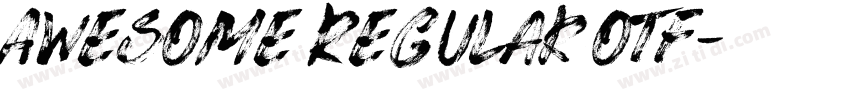 Awesome Regular otf字体转换